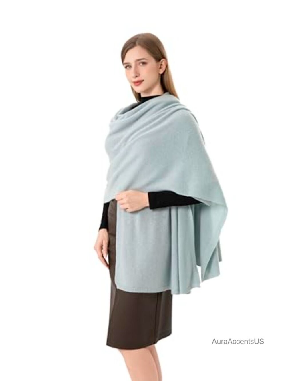 Cashmere Blend Knitted Scarf Wrap Stole Shawl for Women Extra Large Airplane